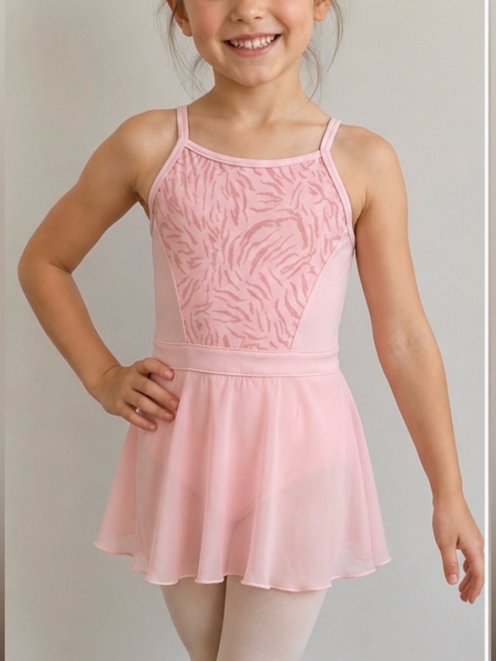Bloch Pink Girls' Dance Leotard with Skirt